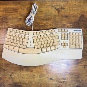 Microsoft Natural Keyboard Elite Ergonomic Split Keyboard PS/2‎ Vintage